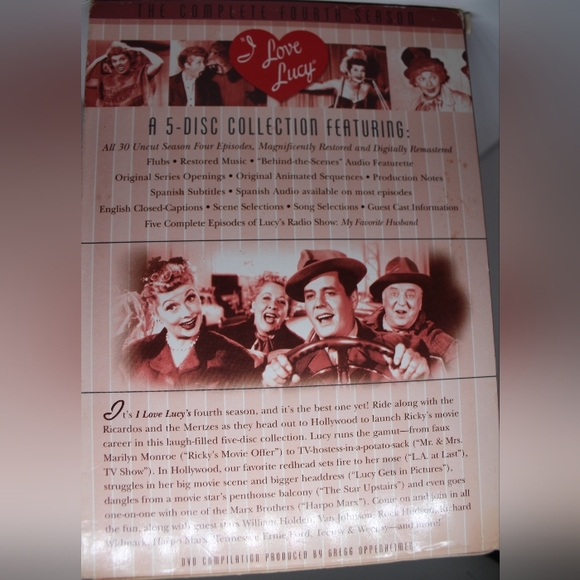 Three "I Love Lucy" Box Sets: Complete 1st Season, 4th Season, & Final Seasons - Picture 4 of 16